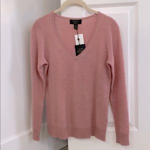 Charter club v neck 100% cashmere sweater size XS